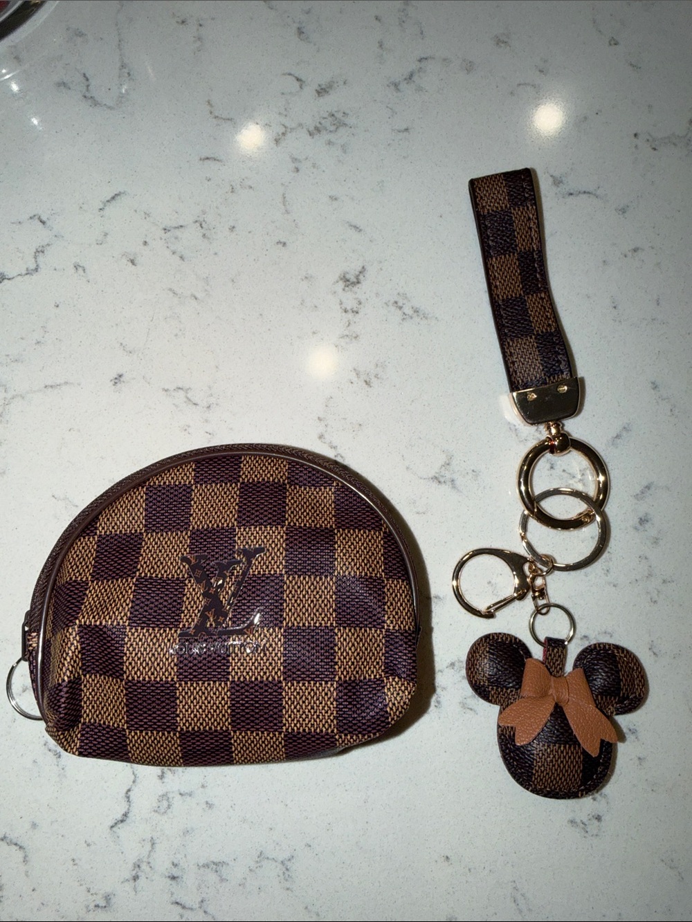 Bag charm and coin pouch
